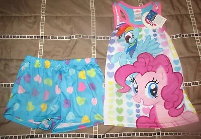 My Little Pony Girls Size 10 Pajamas Summer Tank Top Shirt & Shorts Bottoms NEW • $14.99