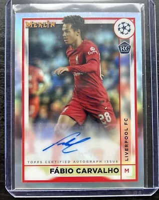 2022-23 Topps Merlin UEFA Fabio Carvalho Rookie Autograph RC Auto • $9.99