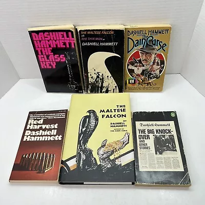 Lot (6) Dashiell Hammett; Continental Op Big Knockover Maltese Falcon + More • $38.99