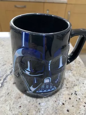 Disney Store Large Darth Vader Ceramic Tea Coffee Mug Raised 3D Features 12cm • £0.99