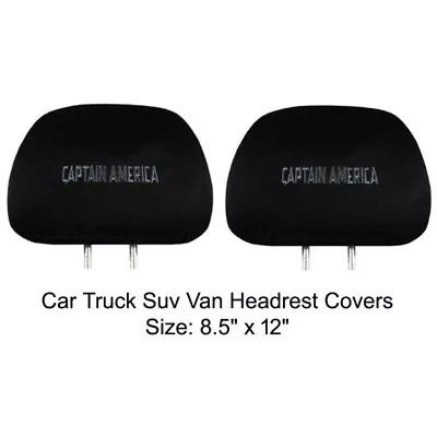 New 2PC Avenges Captain America Car Truck Suv Van Headrest Covers Set • $14.85