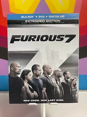 Fast And The Furious 7 Blu-ray + DVD + Digital HD New Sealed W/slipcover • $7.99