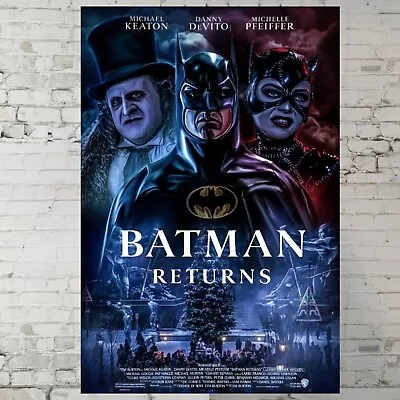 Batman Returns Movie Poster - Tim Burton Michael Keaton - 11x17  Wall Art • $14.90