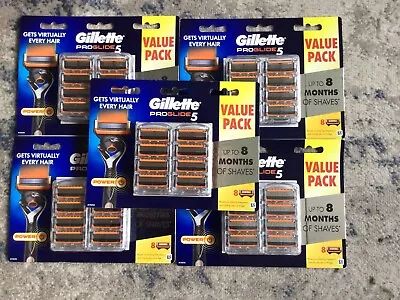 $105 • Buy Gillette Fusion Proglide Power 40 Blades ( 5 X 8 Pks ) + Free Bonus Gift