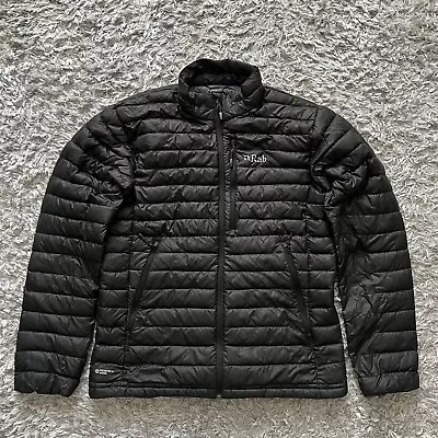 Rab Men's Microlight Down Jacket Black Size L RRP £200 R • £79.99