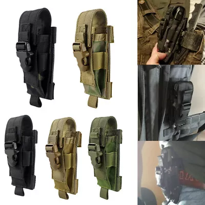 Multitool Sheath Folding Knife Sheath Pouch For Belt Molle Flashlight Mag Pouch • $10.21