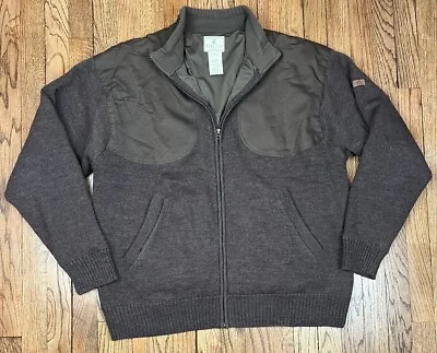 Beretta Wool Full Zip Windstop Lined Sweater Shooting Hunting Jacket Men’s Sz XL • $80