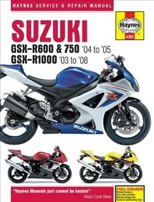 $34.81 • Buy Suzuki Gsx-r600, 750 & 1000, '03-'06 Haynes Repair Manual, Paperback By Hayne...