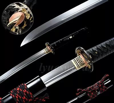 Full Tang 9260 Spring Steel Handmade Japanese Katana Battle Ready Samurai Sword • $218