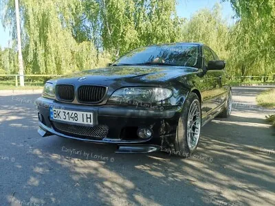 BMW E46 MTech II Front Flaps Splitters 2 Pcs Abs Plastic Lips Elerons Spoilers • $74