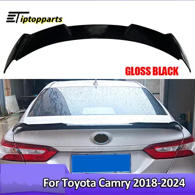 Rear Trunk Lid Spoiler Glossy Black Duckbill Kn Style For 2018-2024 Toyota Camry • $99