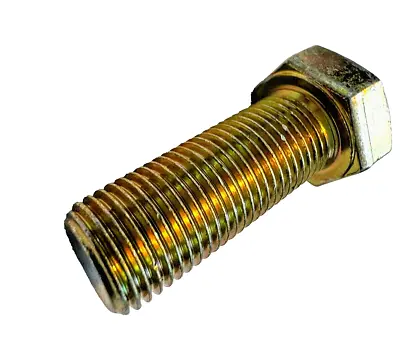 9/16-18 X 1 1/2  Hex Head Cap Screw   Bolt Grade 5 ZINK YELLOW TRIVALENT 25 Pk • $19.99