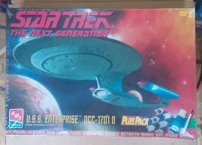 AMT/ERTL Star Trek Next Generation USS ENTERPRISE NCC-1701 D 1:1400 Scale Sealed • $39.98