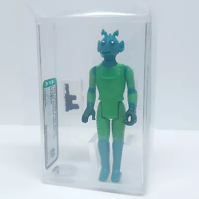 1978 Greedo Afa 85 Nm+ Unopened Sealed Baggie Vintage Star Wars Near Mint Figure • $289.95