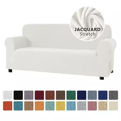 Thick Jacquard Sofa Elastic Stretch  Cover Sectional Slipcover Corner L Shape • $76.84