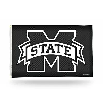 Mississippi St Bulldogs NCAA Carbon Fiber Design 3X5 Indoor Outdoor Banner Flag • $29.99