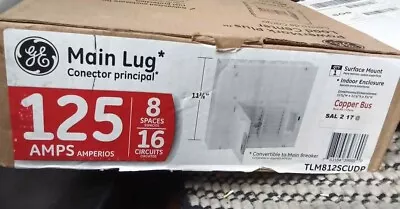 GE 125 Amp 8-Space 16-Circuit Main Lug Indoor Load Center Kit Missing Breakers • $76.99