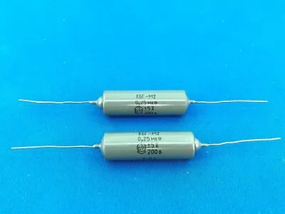 1 X 0.25uF 200V +-5% TESTED KBG-M2 0.22uF PiO Oil Audio Capacitor 1963y • $3.49