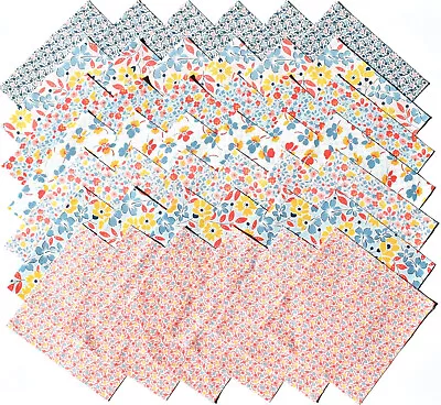 FRANNY'S FLOWERS From Maywood Studio - (42) 5  Fabric Square Set • $6.39