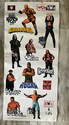 1999 WWF WCW NWO Wrestling Wall Decals Poster Goldberg Sting Hollywood Hogan • $23.74