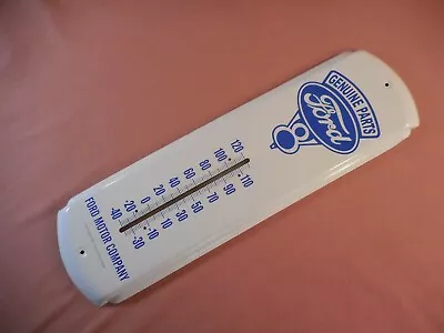 FORD MOTOR CO. Geniune Parts V8 Metal Wall Thermometer 17x5 CLEAN • $24.50