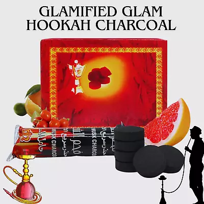 Hookah Charcoal Shisha Coal Quick Light 100 Pcs Discs BOX Burner Sheesha Tablets • £7.49