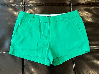 NWT J.Crew Womens Cotton Chino Shorts - Kelly Green - Size 10 - FREE SHIPPING • $15