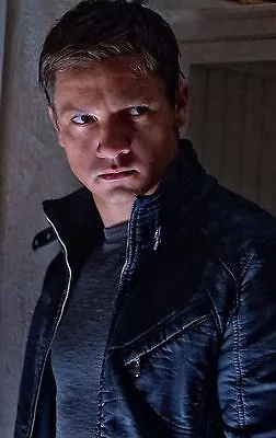 $129.99 • Buy Bourne Legacy - Jeremy Renner Aaron Cross Men's Black Real Leather Jacket 