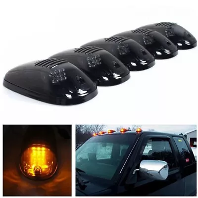 5X Smoked LED Roof Top Truck SUV Cab Marker Running Clearance Lights Set Kit • $38.99