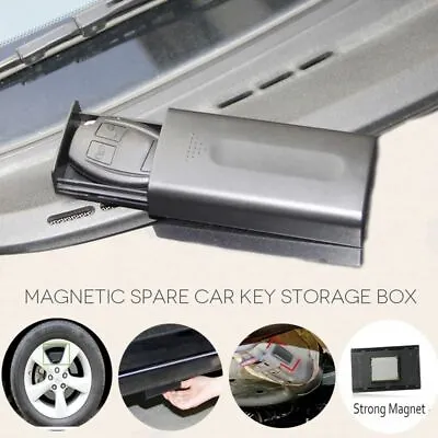 Hiding Place Black Key Secret Box Car Truck Safe Magnetic Outdoor Holder Stash • $14.99