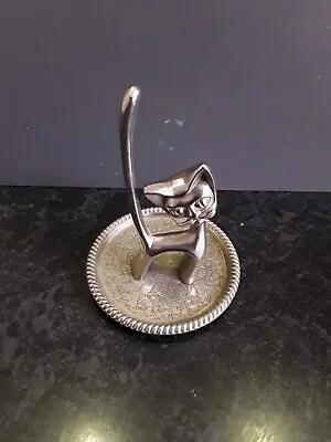 £18 • Buy Antique Silver Plated SEBA Cat Ornament