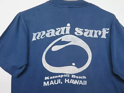 VTG 60s 70s Maui Surf Kaanapali Beach Hawaii HI CRU T Shirt Size S M Rare Whale • $119.95