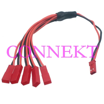 $3.49 • Buy JST Male To 5x JST Female Parallel 20AWG Wire For U817A Wltoys V929 V959 Syma