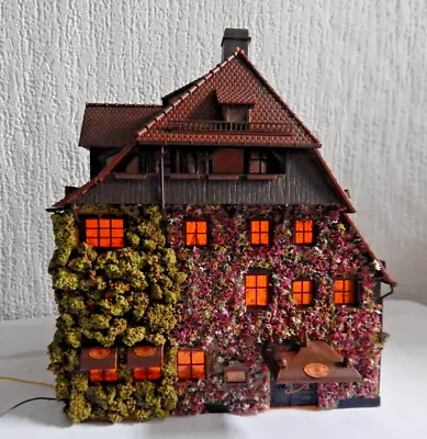 OO 00 HO Gauge Alpine Style Hotel Pub Building Climbing Plants Flowers 12v Light • £34.95