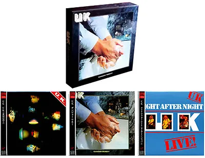 U. K.  Japan Mini LP 3 CD BOX + 3 Promo OBI & Poster John Wetton/Eddie Jobson UK • £154.46