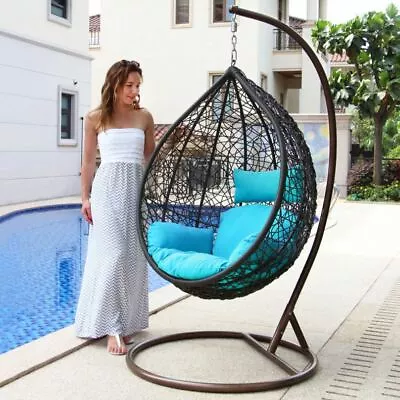 Brand New Garden Outdoor Decor Hanging Swinging Pool Egg/Pod Chair Home 1SW76B-1 • $269