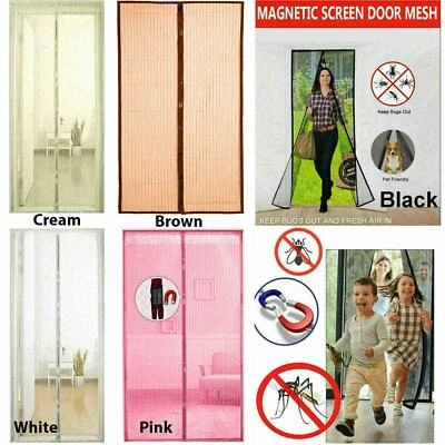 £6.34 • Buy Magic Curtain Door Mesh Magnetic Fastening Mosquito Fly Bug Insect Net Screen