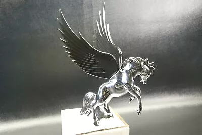 Flying Stallion 40's 50's Hood Ornament Custom Hot Rod Truck Black Wings • $110.74