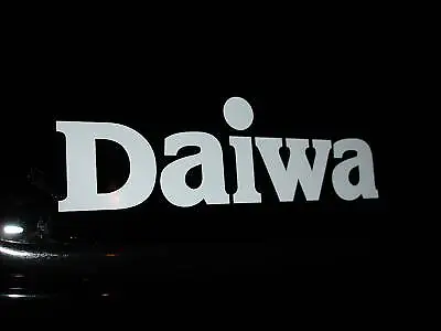 DAIWA FISHING Sticker White BASS Boat 10  * 3  Decal YOU GET 2!! • $8.99