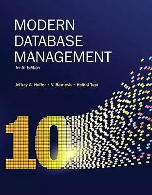 Modern Database Management By Jeffrey A Hoffer: Used • $9.09