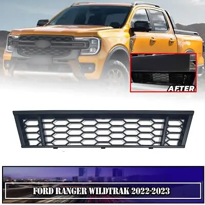 Front Grille Lower Mesh Bumper Black For Ford Ranger Wildtrak Next-Gen 2022-24 • $159.54