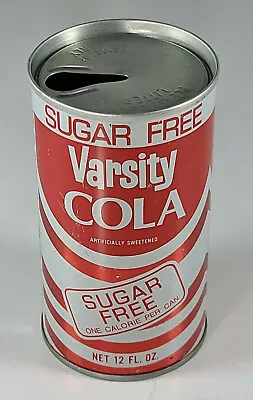 Vintage Varsity Sugar Free Cola Soda Pop Can Straight Steel Graf's Milwaukee WI • $8.99