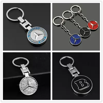 Fashion Car Logos Metal Key Chain Car Keychain Ring Keyfob For Mercedes Benz • $2.99