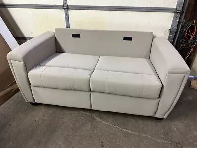 Lippert 67  Fold & Tumble Silver / Cream Sofa Bed Couch FT Pull-out RV Motorhome • $900