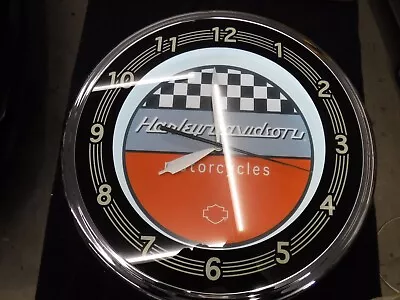 Vintage Harley-Davidson Motorcycle Dealer Neon Wall Clock 20  NICE-LOOKING RARE! • $450