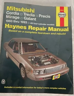 Haynes Repair Manual 68020 1983-1993 Four-cylinder Models Mitsubishi USED • $6.57