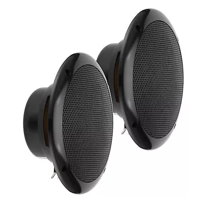 GT Audio GT-SPL6.2B 4Ohm Waterproof Marine Fullrange Speaker Pair 150w RMS Black • £27.99