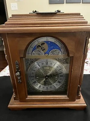 Emperor Wooden Mantle Clock 341-020 Pre-Owned • $150