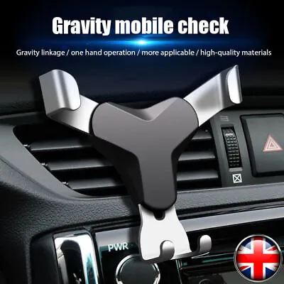Universal Car Mobile Phone Holder Air Vent Clip Mount Stands For IPhone Samsung • £4.49