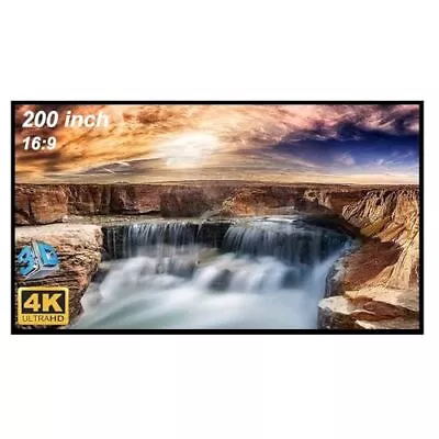 200-Inch Large Projector Screen 169 Hanging Projection Screen Movie Screen • $79.67